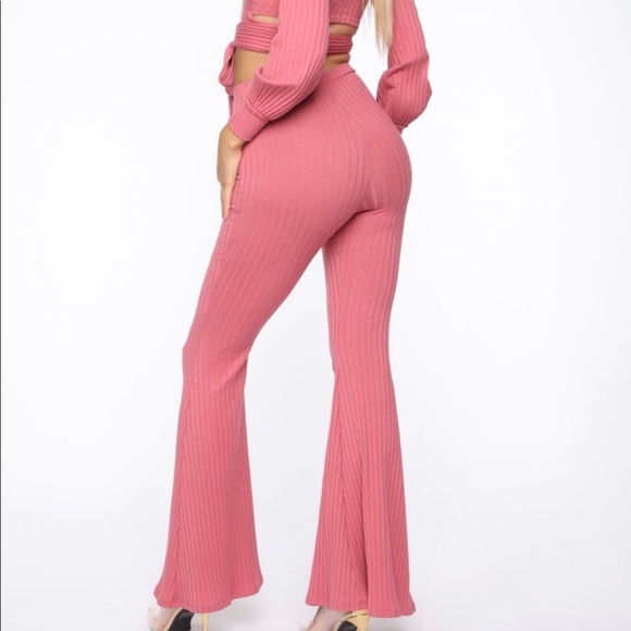 Flare Leg Pant mauve pink - Picture 4 of 8